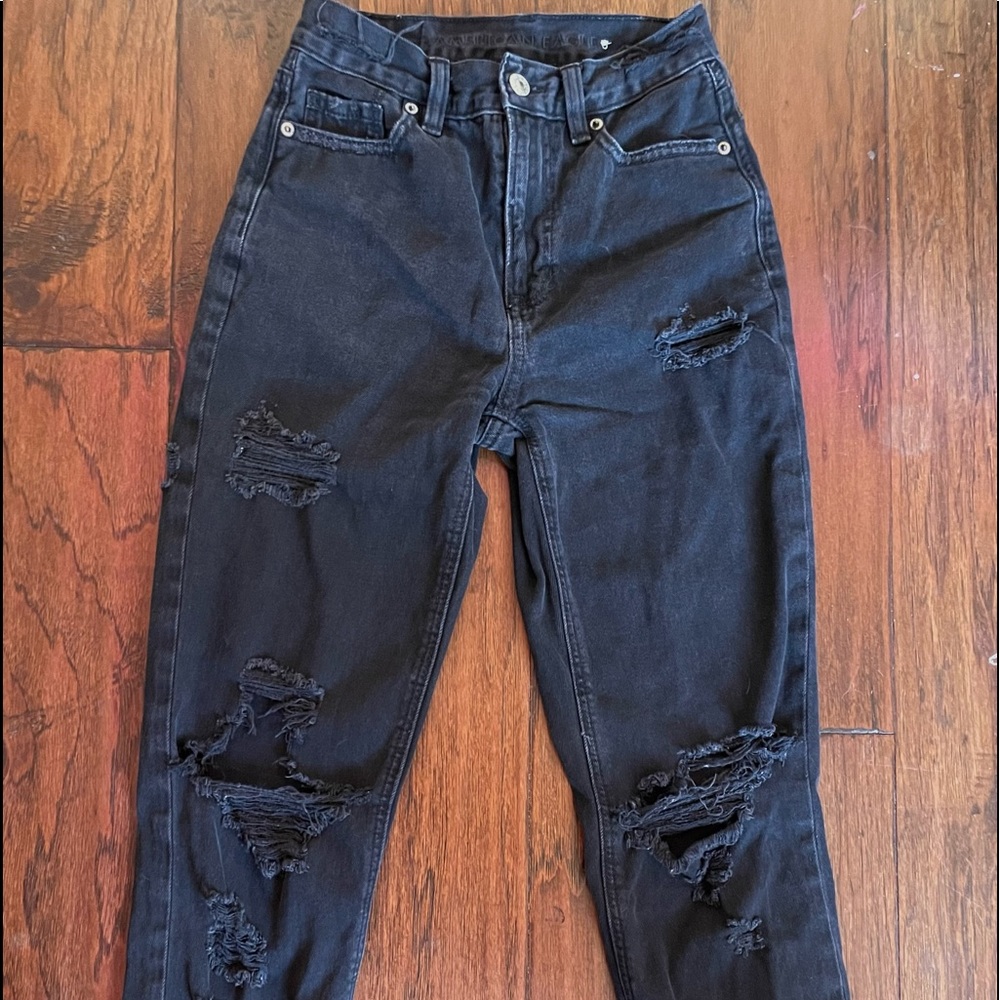 black denim american eagle jeans